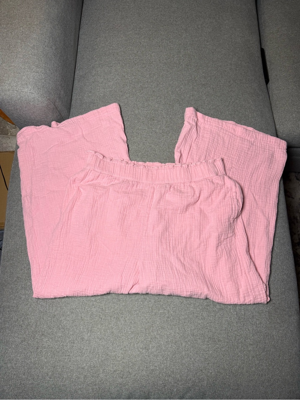 Vineyard Vines Pink Gauze Wide-Leg Pants Size XL